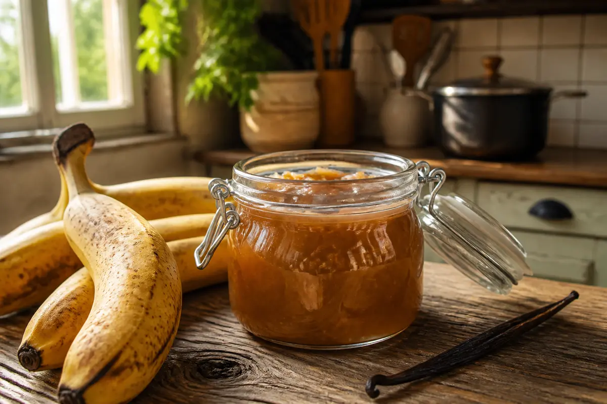 Confit de banane vanillé : Recette facile et gourmande
