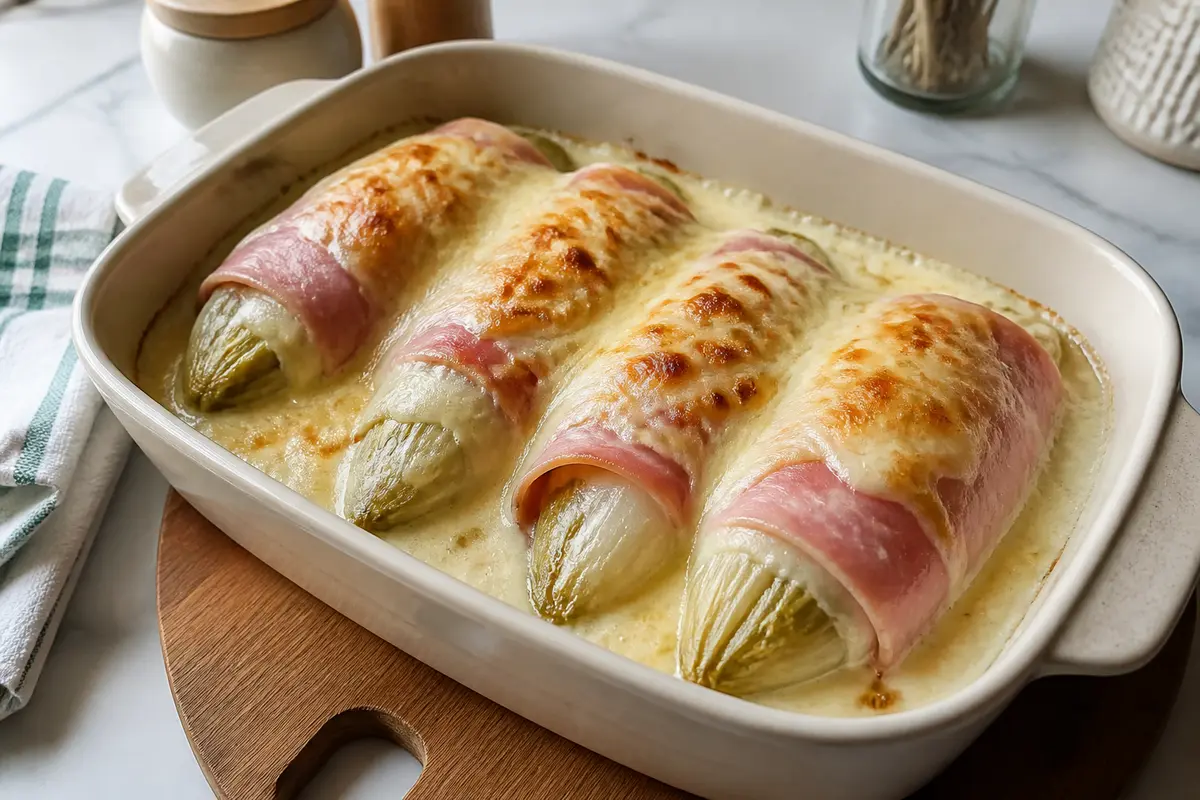 Endives gratinées au jambon : La recette fondante et facile
